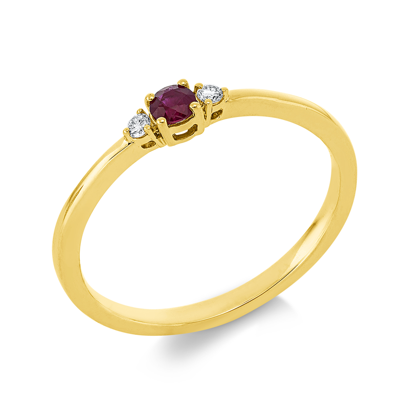 Farbstein Classic Ring Gelbgold 18kt 0,04ct