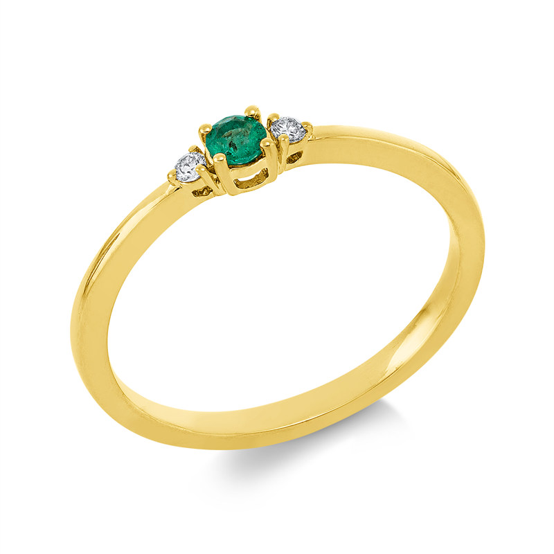 Farbstein Classic Ring Gelbgold 18kt 0,04ct