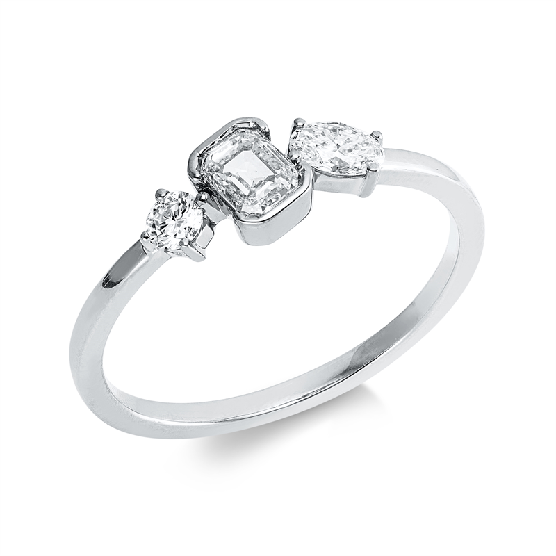 Baguette Ring Weißgold 18kt 0,52ct