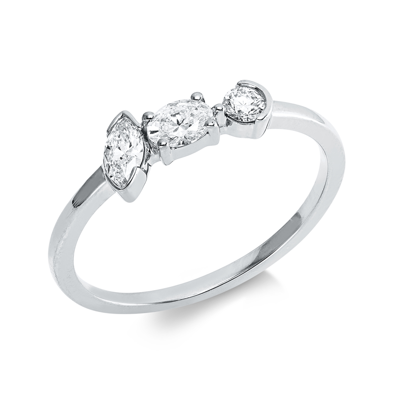 Modern Woman Ring Gelbgold 18kt 0,35ct