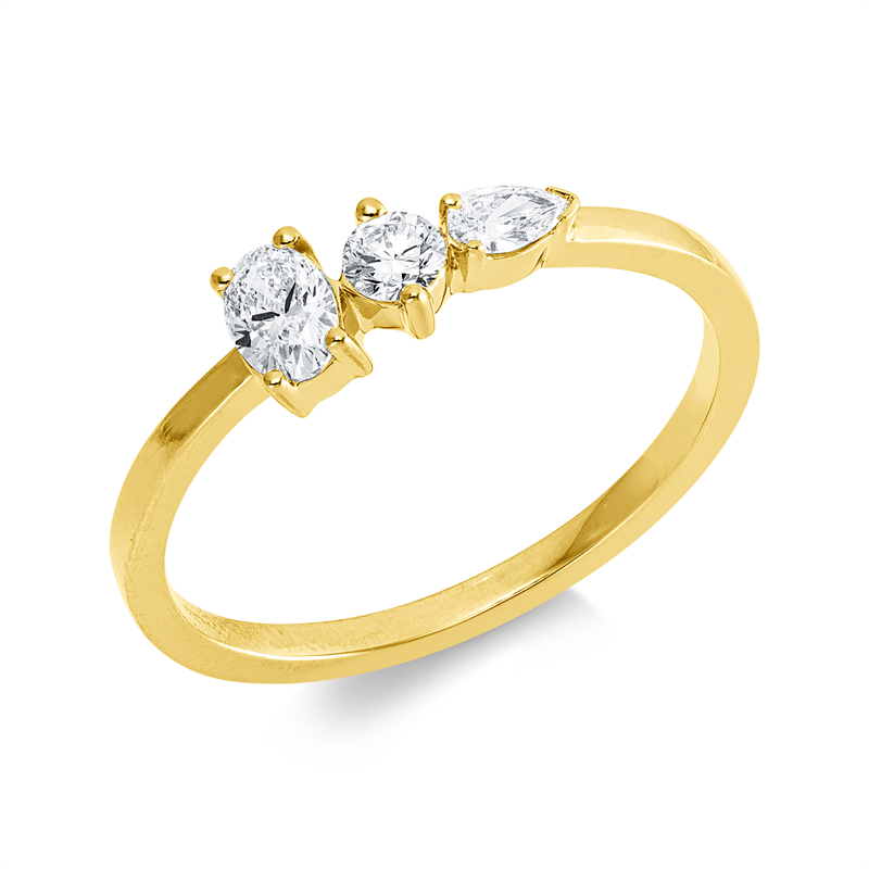 Modern Woman Ring Weißgold 18kt 0,33ct
