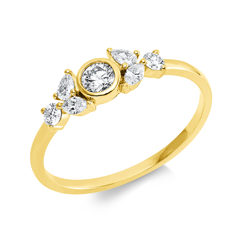 Modern Woman Ring Weißgold 18kt 0,4ct