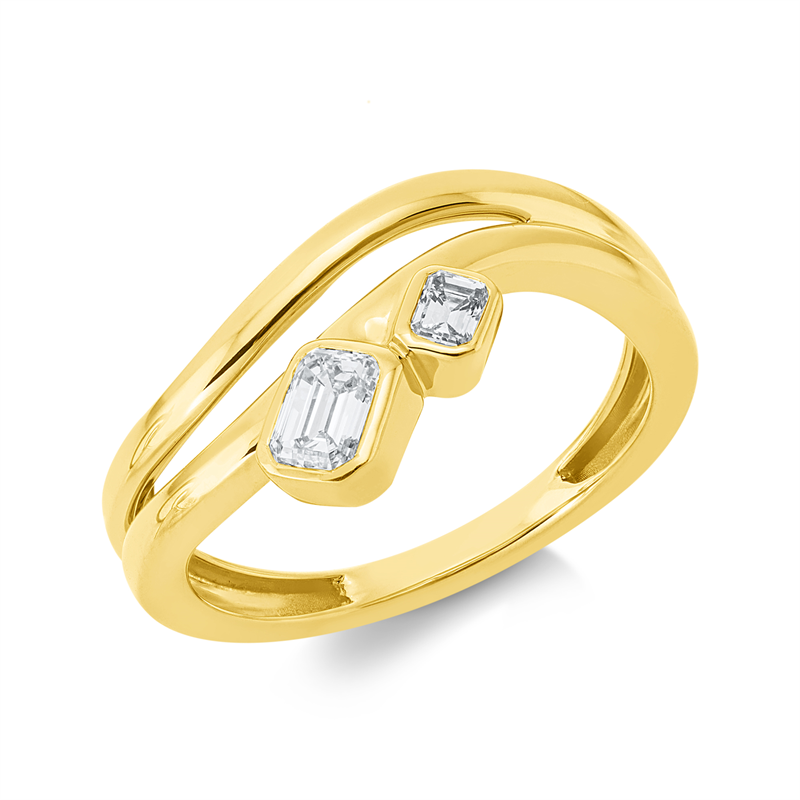 Baguette Ring Gelbgold 18kt 0,43ct