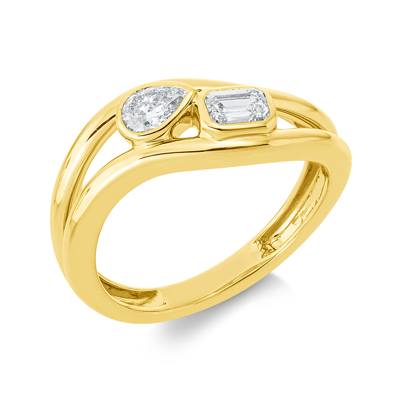 Modern Woman Ring Gelbgold 18kt 0,47ct