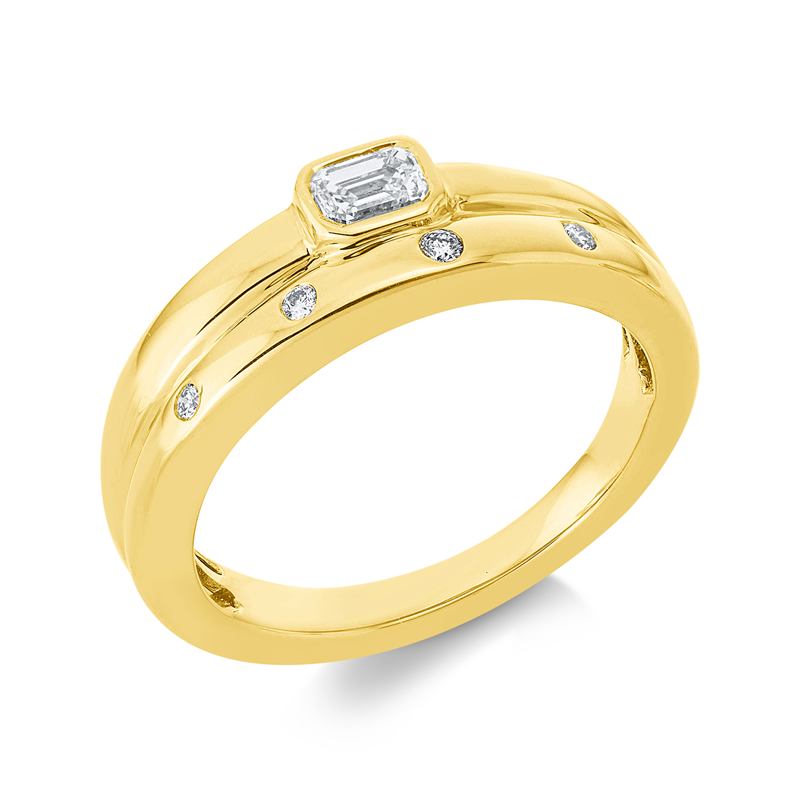 Baguette Ring Gelbgold 18kt Ref-1KC74