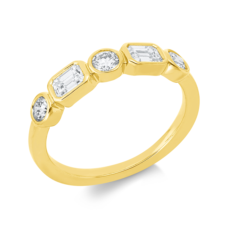 Baguette Ring Gelbgold 18kt 0,79ct