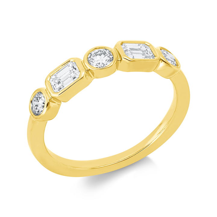 Baguette Ring Gelbgold 18kt Ref-1KC76