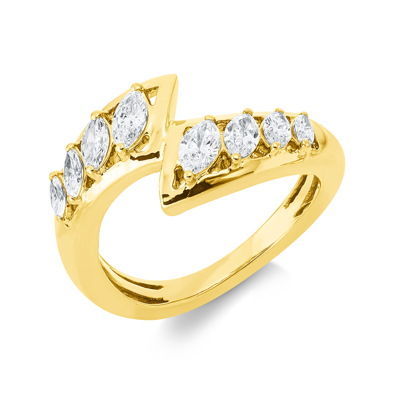 Modern Woman Ring Gelbgold 18kt 0,78ct