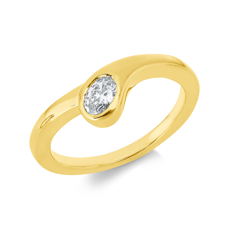 Modern Woman Ring Gelbgold 18kt 0,25ct