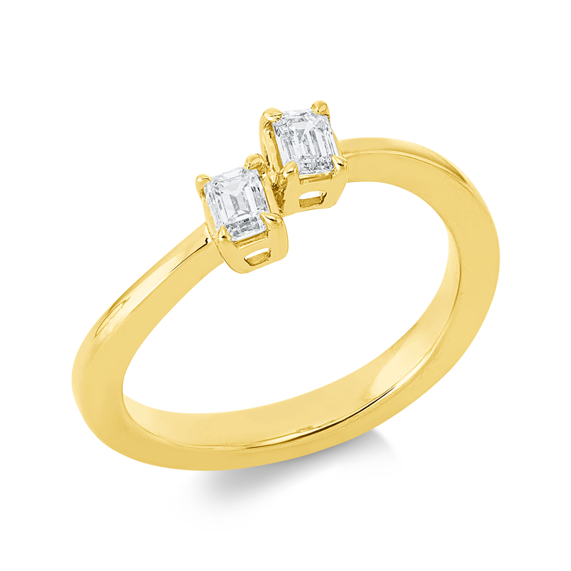 Baguette Ring Gelbgold 18kt 0,36ct