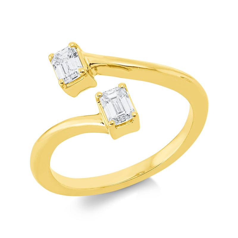 Baguette Ring Gelbgold 18kt 0,54ct