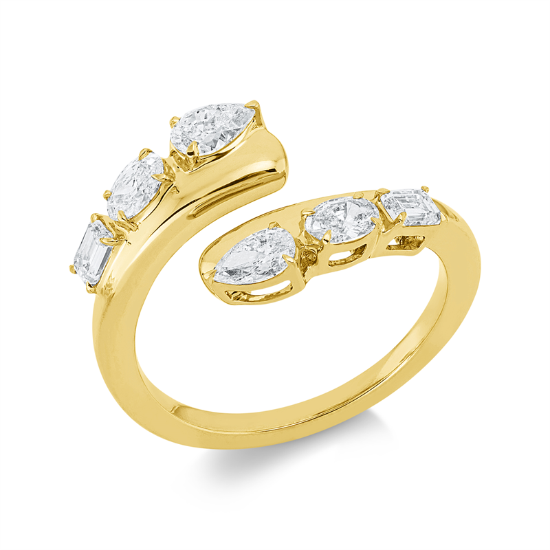 Baguette Ring Gelbgold 18kt 0,96ct