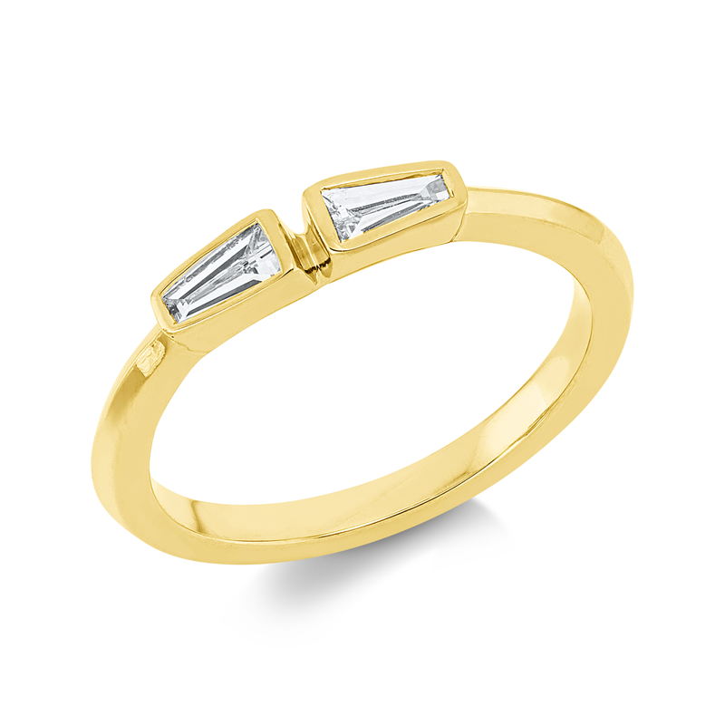 Baguette Ring Gelbgold 18kt 0,22ct