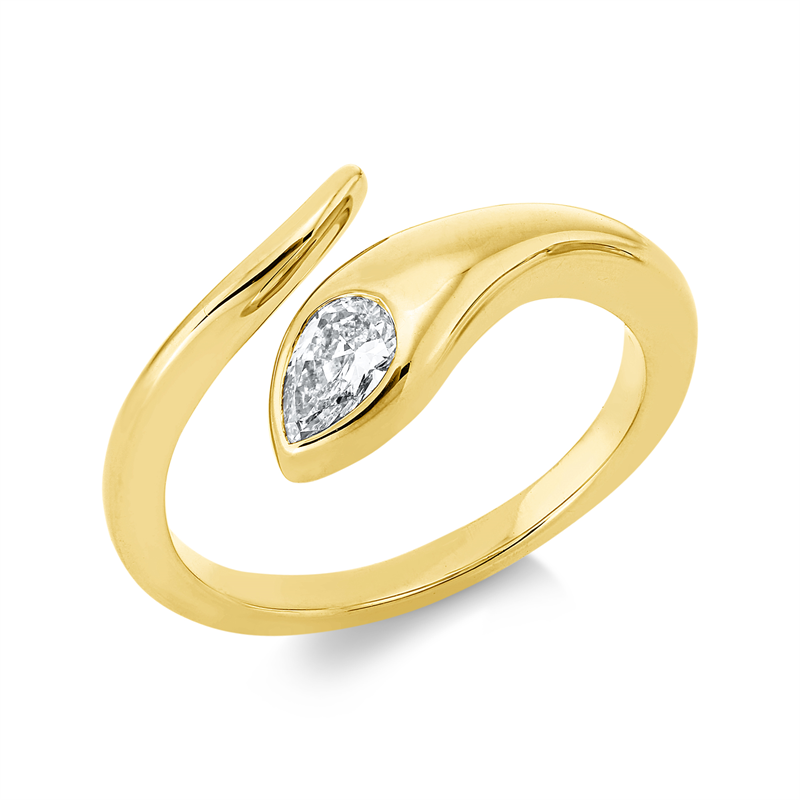 Modern Woman Ring Gelbgold 18kt 0,31ct