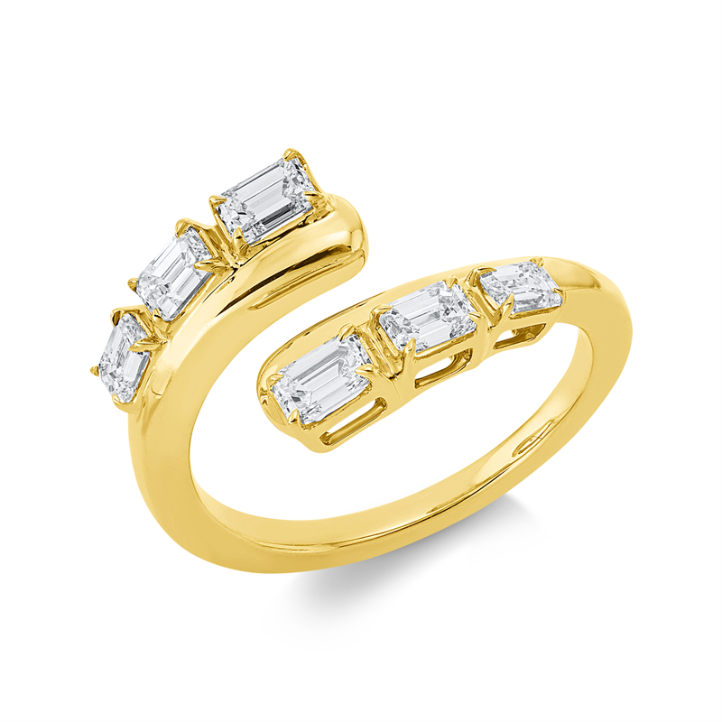 Baguette Ring Gelbgold 18kt 1,11ct