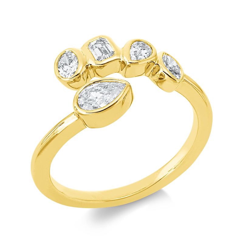 Modern Woman Ring Gelbgold 18kt 0,59ct