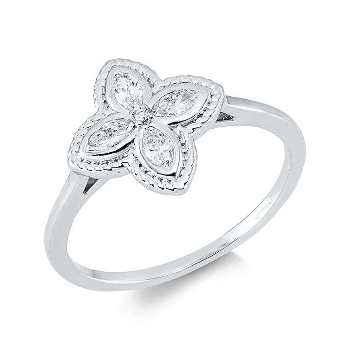 Modern Woman Ring Weißgold 18kt Ref-1KD39