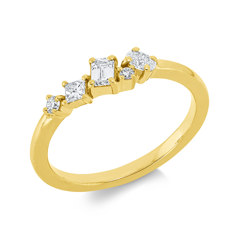 Modern Woman Ring Weißgold 18kt 0,33ct