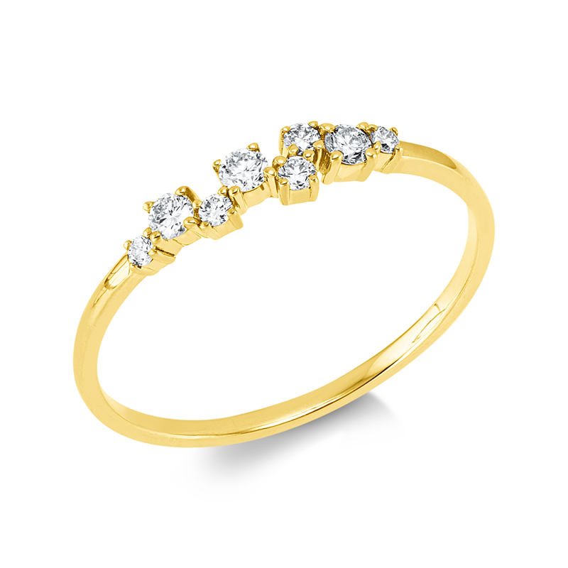 Modern Woman Ring Weißgold 18kt 0,18ct