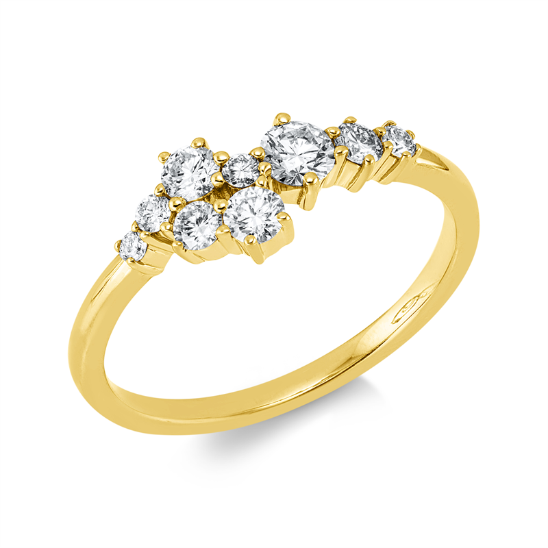 Modern Woman Ring Gelbgold 18kt 0,53ct