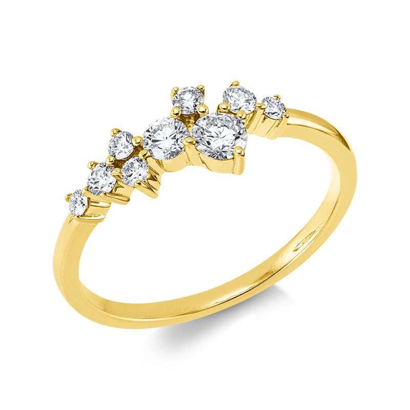 Modern Woman Ring Gelbgold 18kt 0,45ct
