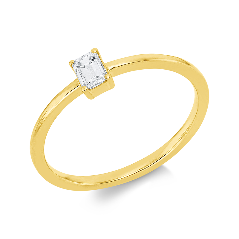 Baguette Ring Weißgold 18kt 0,2ct