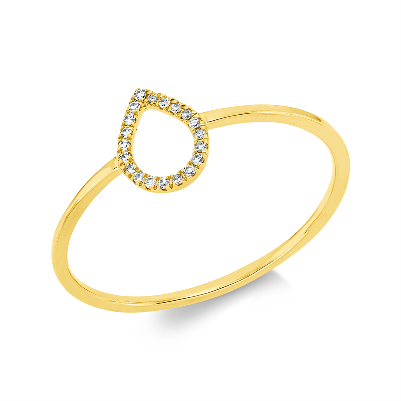 Modern Woman Ring Weißgold 18kt 0,04ct