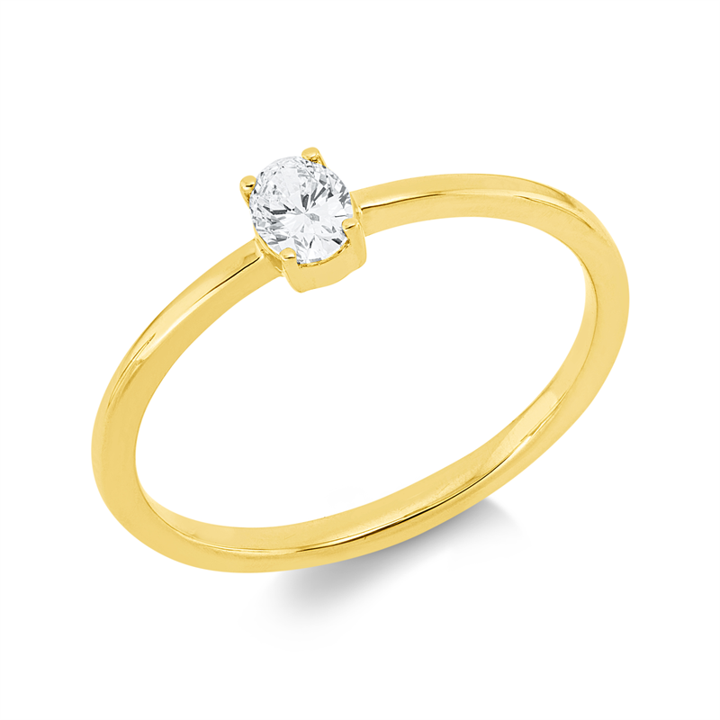Solitaire Ring Weißgold 18kt 0,2ct