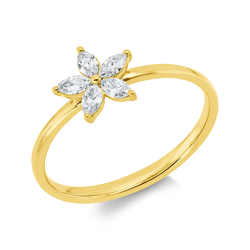 Modern Woman Ring Weißgold 18kt 0,25ct