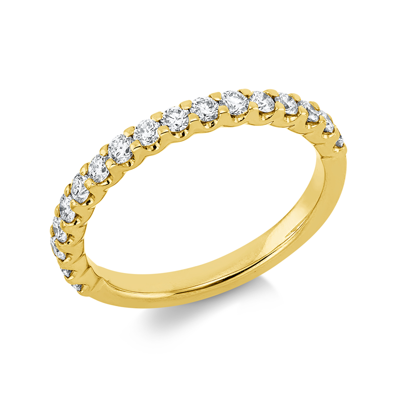 Memoire halb Ring Weißgold 18kt 0,52ct