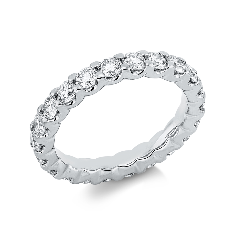 Memoire voll Ring Weißgold 18kt 2,12ct