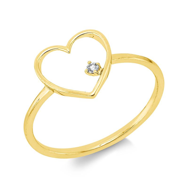 Modern Woman Ring Weißgold 18kt 0,02ct