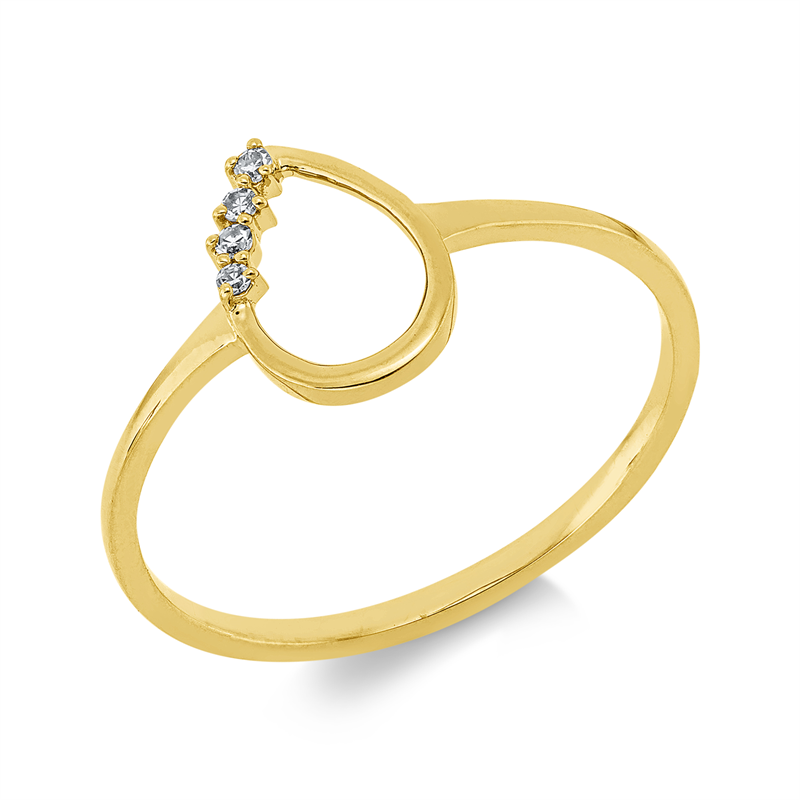 Modern Woman Ring Weißgold 18kt 0,03ct