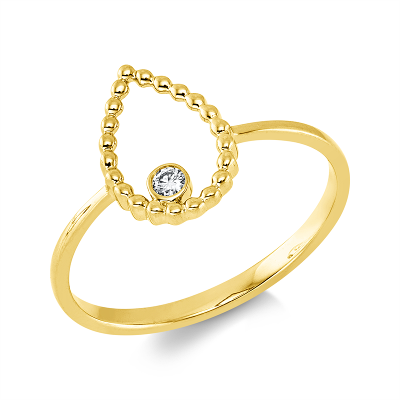 Modern Woman Ring Weißgold 18kt 0,03ct