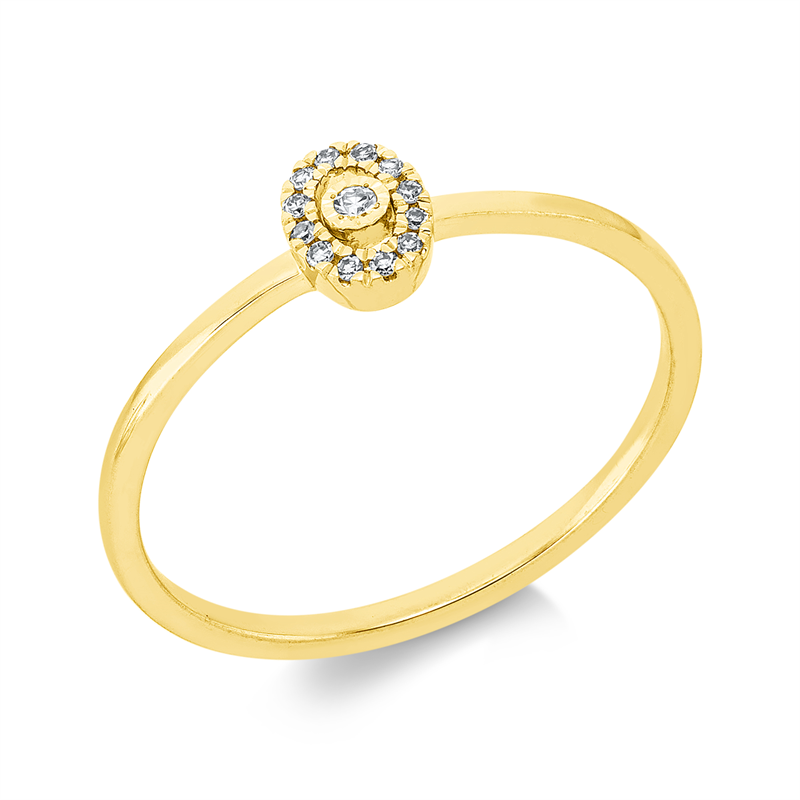 Modern Woman Ring Weißgold 18kt 0,05ct