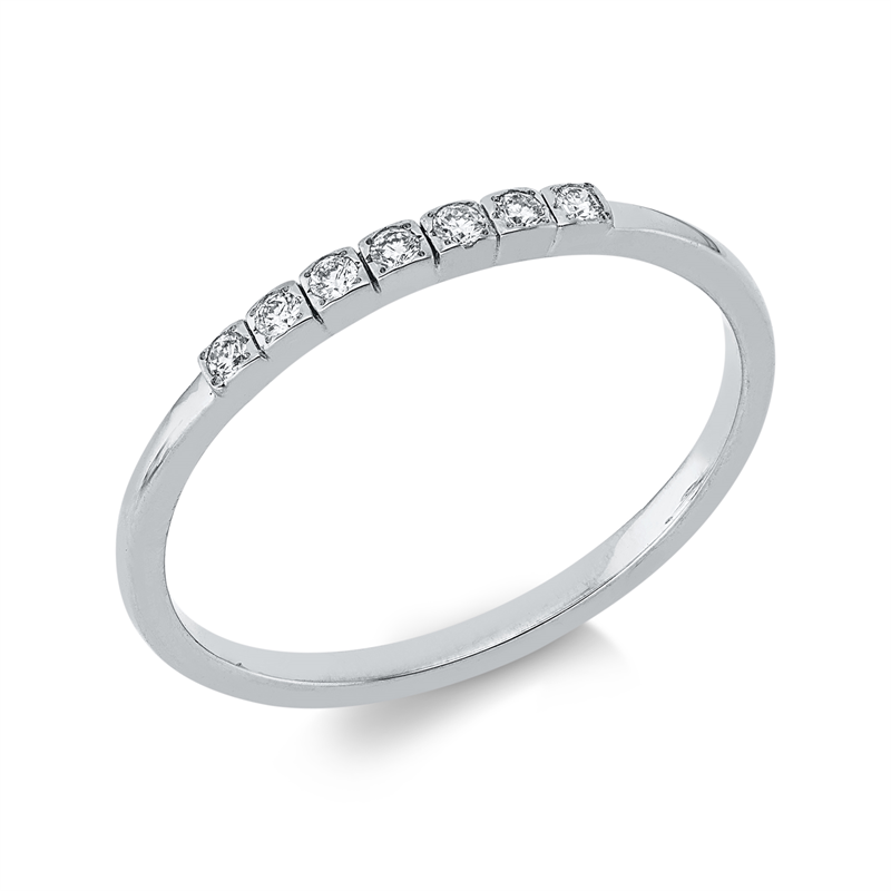 Modern Woman Ring Weißgold 18kt 0,08ct