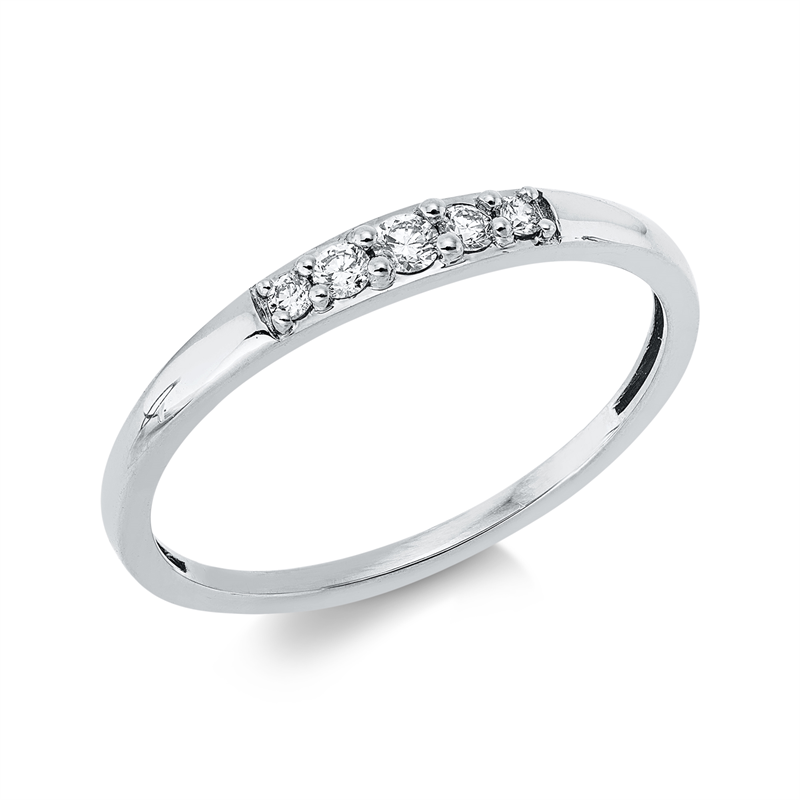 Modern Woman Ring Weißgold 18kt 0,11ct