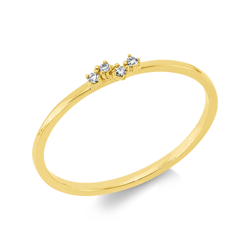 Modern Woman Ring Weißgold 18kt 0,03ct