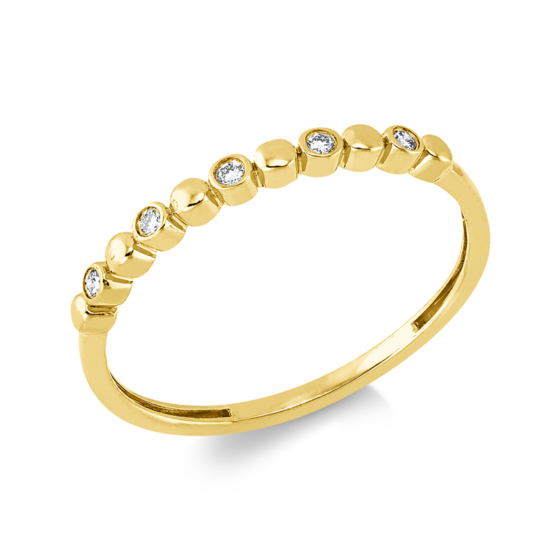 Modern Woman Ring Weißgold 18kt 0,05ct