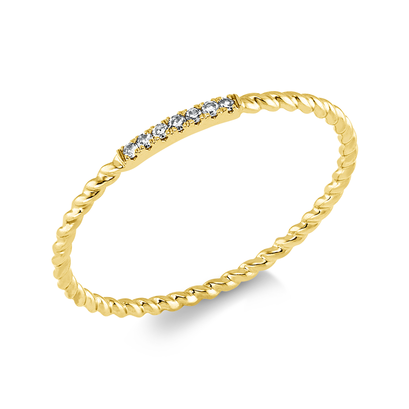 Modern Woman Ring Weißgold 18kt 0,03ct