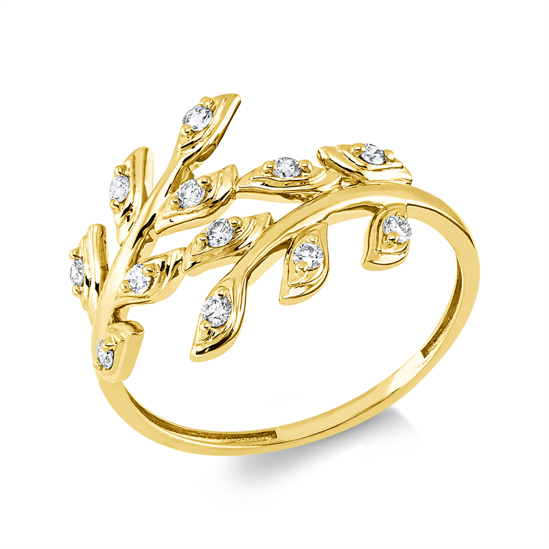 Modern Woman Ring Weißgold 18kt 0,16ct