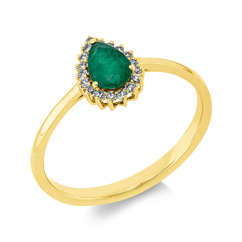 Farbstein Classic Ring Gelbgold 18kt 0,09ct