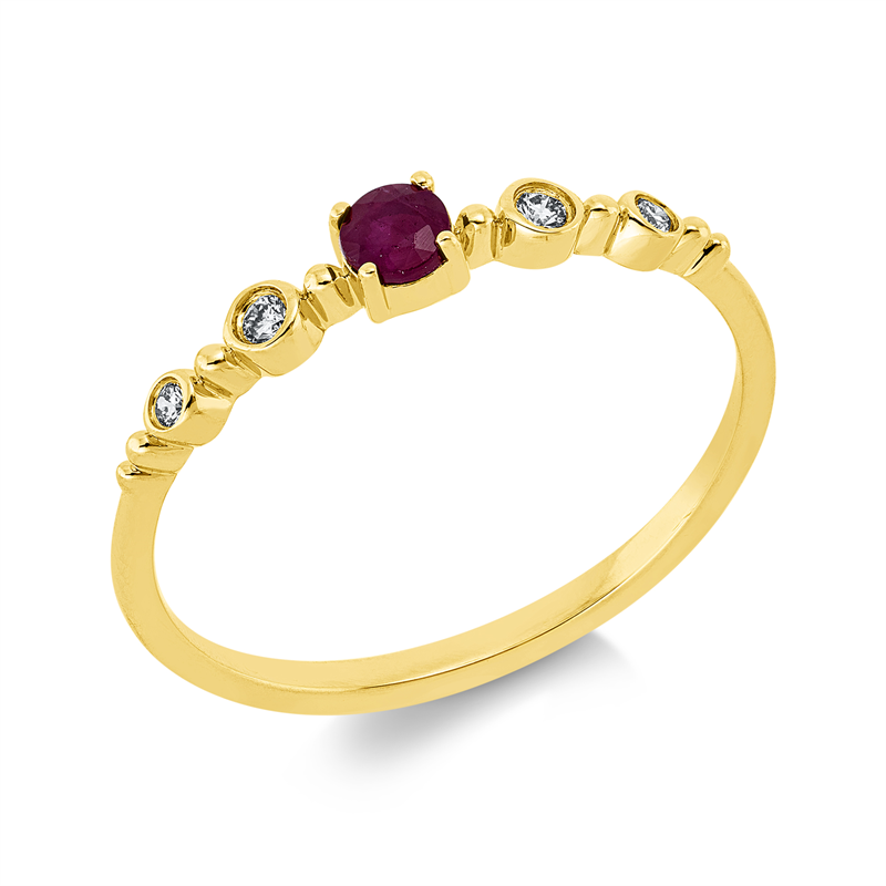 Farbstein Classic Ring Gelbgold 18kt 0,05ct
