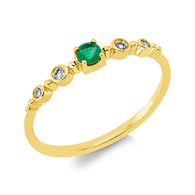 Farbstein Classic Ring Gelbgold 18kt 0,05ct