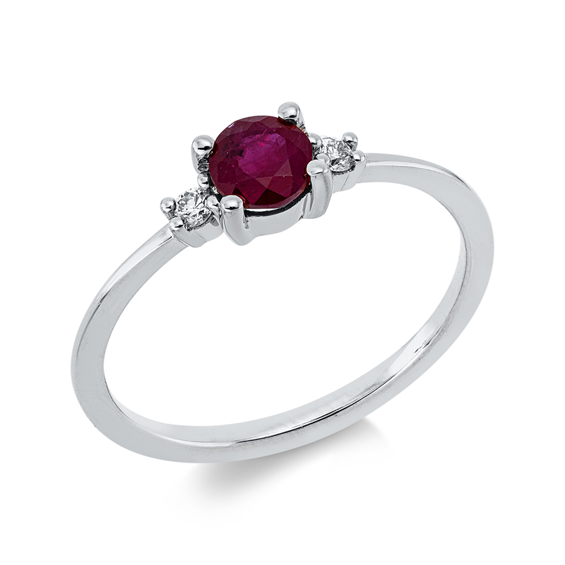 Farbstein Classic Ring Weißgold 18kt Ref-1KF88