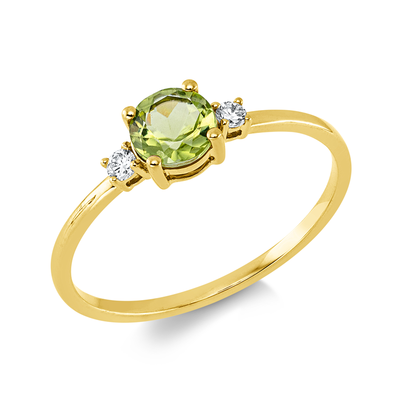 Farbstein Fashion Ring Gelbgold 18kt 0,05ct