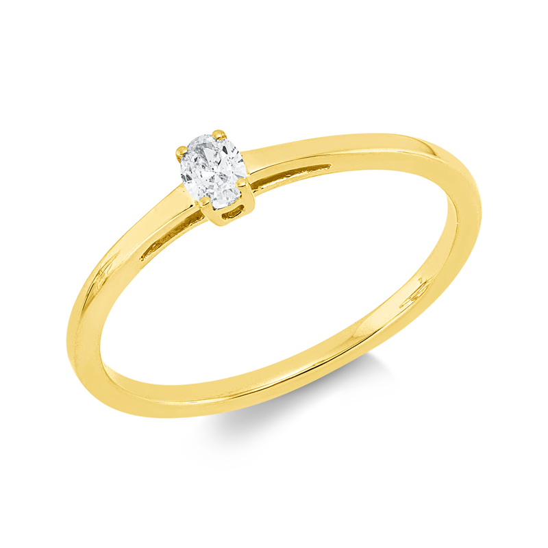Modern Woman Ring Weißgold 18kt 0,12ct