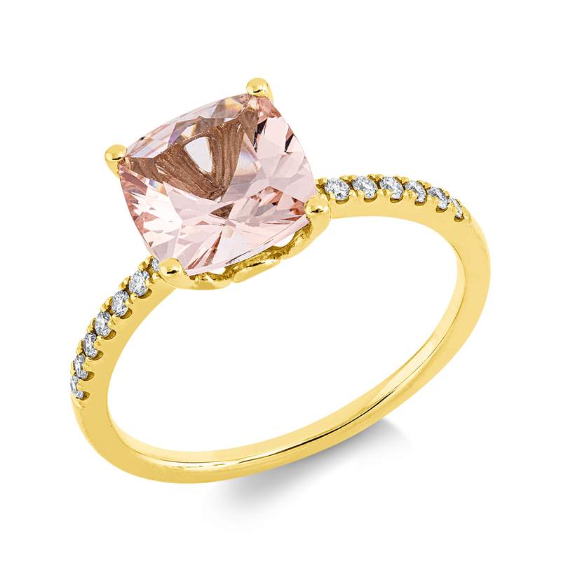 Farbstein Fashion Ring Gelbgold 18kt 0,11ct