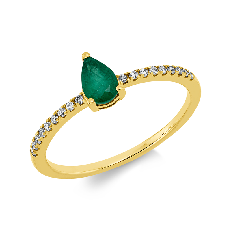 Farbstein Classic Ring Gelbgold 18kt 0,09ct