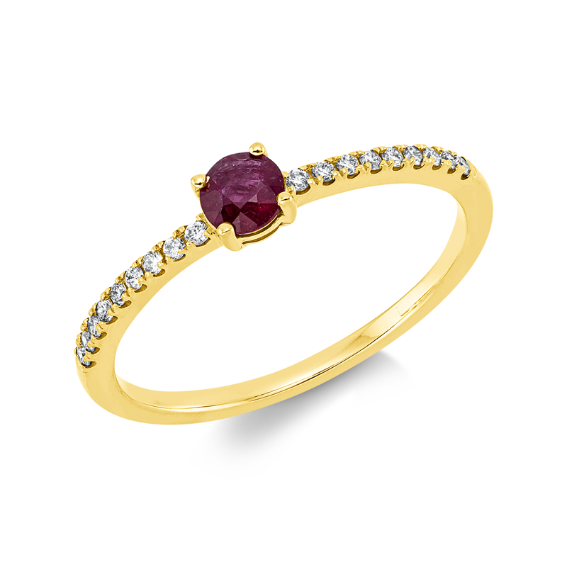 Farbstein Classic Ring Gelbgold 18kt 0,1ct